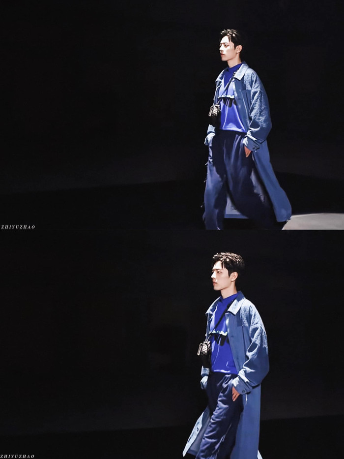 Tiêu Chiến nhìn như một siêu mẫu nam thực thụ khi sải bước trên sàn runway