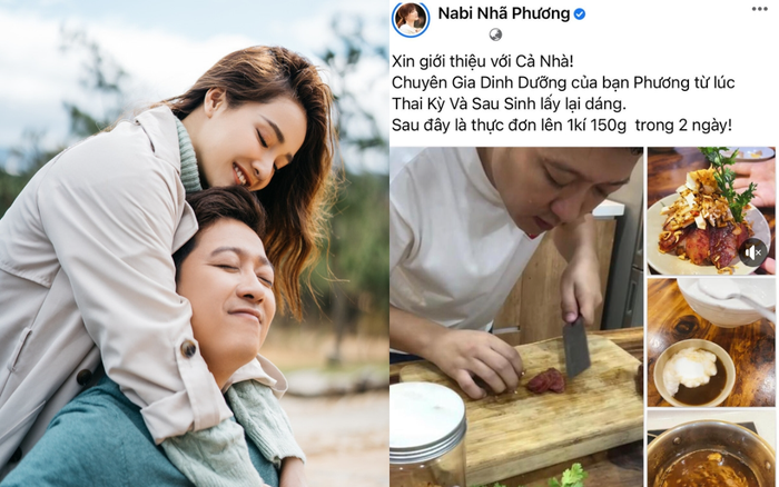 Nhã Phương hé lộ tăng cân chóng mặt chỉ trong 2 ngày: Trường Giang không xài hao lại quá khéo chăm vợ! Ảnh 2