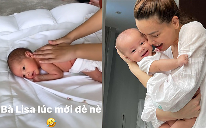 Hà Hồ khoe ảnh 'bé Ba' Lisa mới sinh đã biết điệu, dân mạng công nhận tiểu công chúa 'kiêu kỳ giống mẹ' Ảnh 2