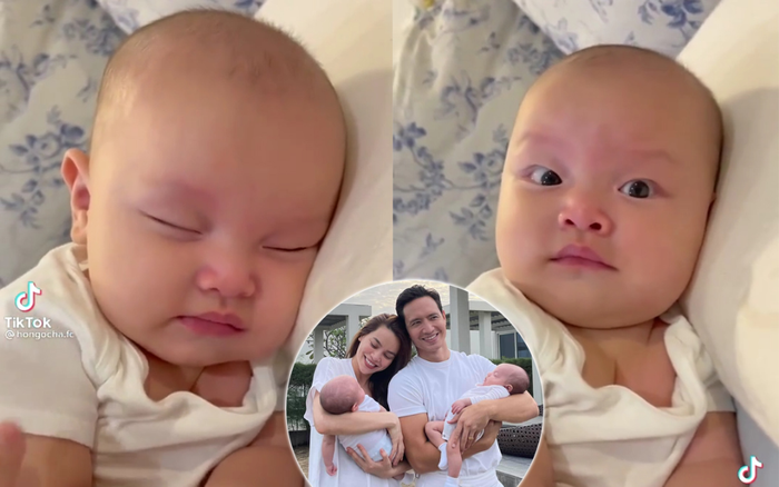 Con trai út nhà Hà Hồ - Leon ngạc nhiên tột độ khi nghe siêu hit 8 tỷ view Baby Shark 'xào nấu' tên mình Ảnh 2