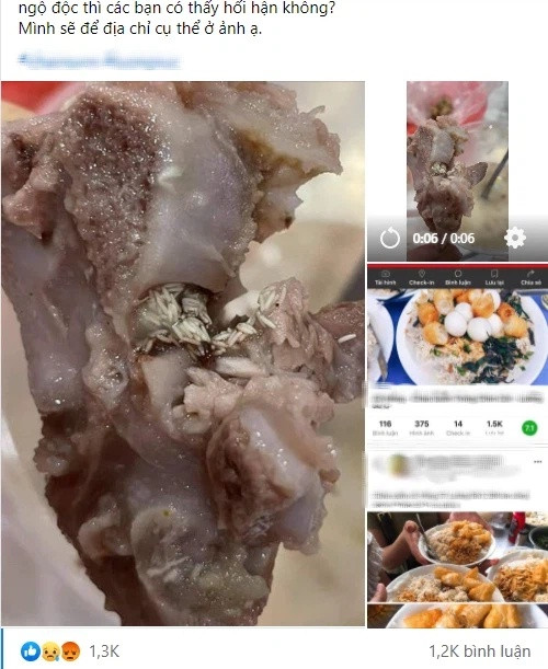 Hình ảnh khách hàng đăng tải trên mạng xã hội trước đó.