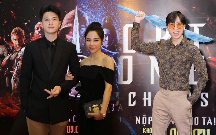 Huỳnh Anh tình tứ khoác tay bạn gái 'single mom', ViruSs lẻ bóng đi dự họp báo 'Mortal Kombat' Ảnh 2