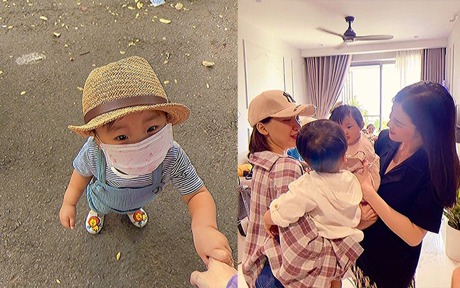 Rụng tim nghe con trai Hòa Minzy gọi tên bố mẹ rành rọt, tự giới thiệu tên mình với biệt danh hài hước Ảnh 2