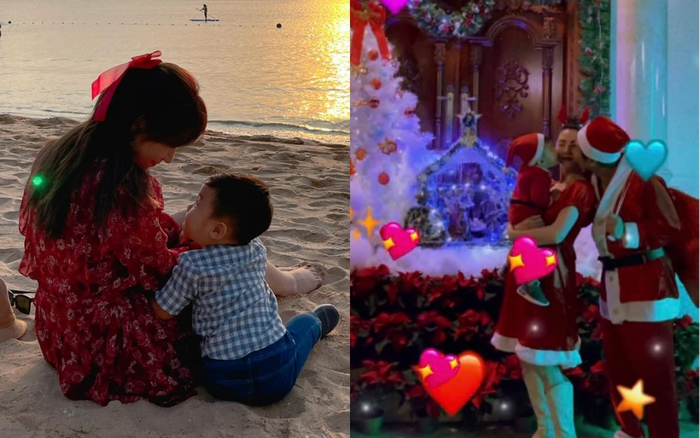 Hòa Minzy lần đầu khoe khoảnh khắc hạnh phúc cùng chồng con: Quý tử Bo để lộ một góc gương mặt kháu khỉnh Ảnh 2