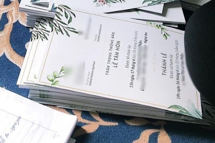 Thiệp cưới của Phan Mạnh Quỳnh vừa được hé lộ