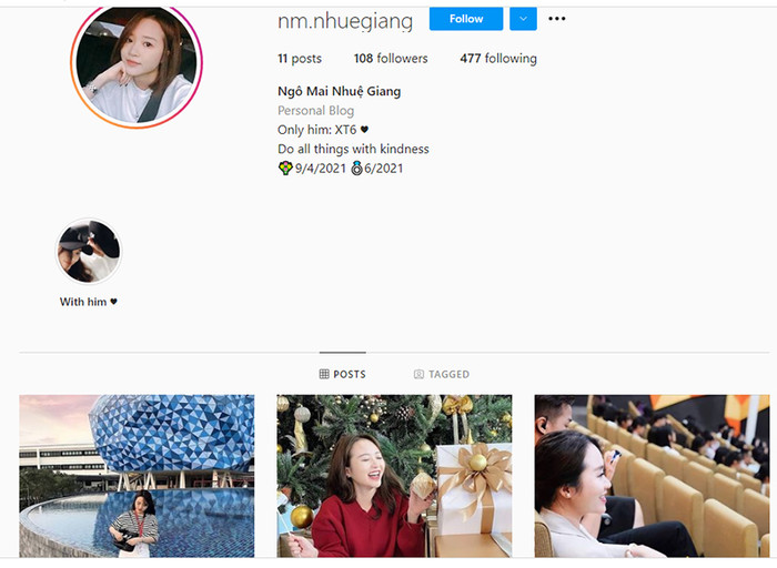 Một tài khoản giả mạo thông tin vợ sắp cưới của Xuân Trường để câu tương tác. (Ảnh chụp màn hình)