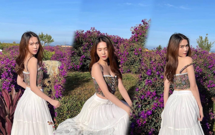 Ngọc Trinh cuốn hút hơn bao giờ hết với váy vóc tiểu thư nữ tính Ảnh 2