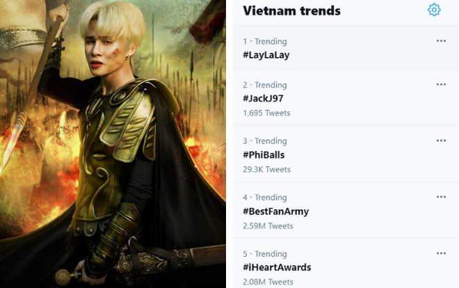  Trước đó, Jack cùng tên bài hát mới LAYLALAY đã thống trị top trending sau khi tung poster chính thức. 