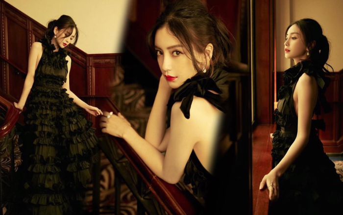 Khó lòng cưỡng nổi sức hút từ Angelababy khi diện váy lộng lẫy như thiên nga Ảnh 2