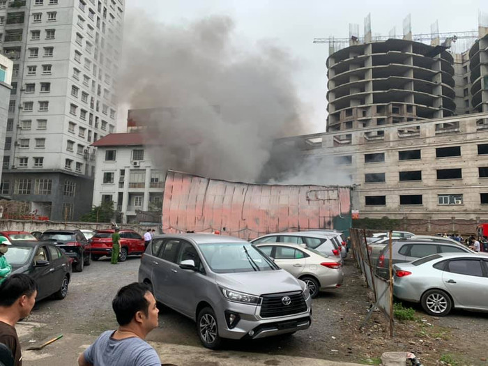 Hiện trường xảy ra vụ cháy.