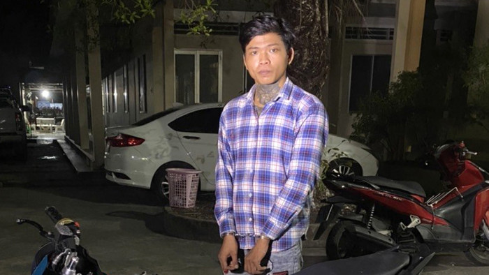 Đối tượng Nguyễn Đức Thành bị công an bắt giữ. Ảnh: VOV