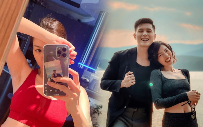 Giống Cẩm Đan - tình trẻ của chồng cũ, Lệ Quyên cũng để ảnh người yêu ở ốp điện thoại Ảnh 2