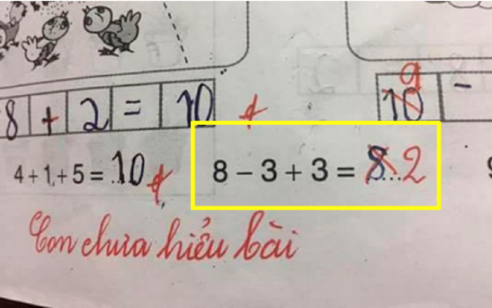 Tranh cãi 'nảy lửa' xoay quanh bài toán tiểu học: '8-3+3=?' Ảnh 2