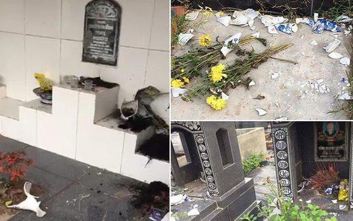 Công an Hải Phòng truy tìm đối tượng phá hoại hơn 100 ngôi mộ Ảnh 2