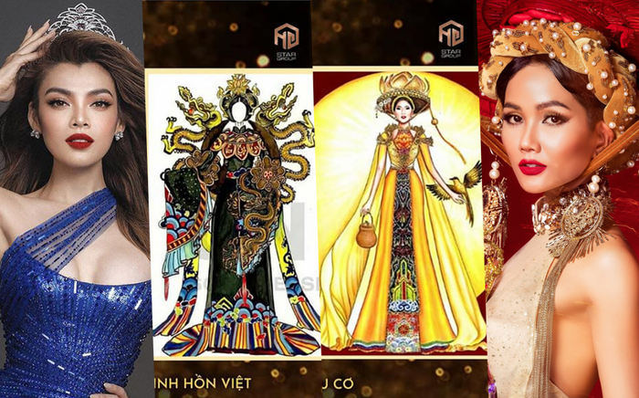 Thiết kế trang phục dân tộc cho Trân Đài bị tố 'ăn cắp': Thí sinh trộm bản vẽ từ Miss Universe Vietnam? Ảnh 2