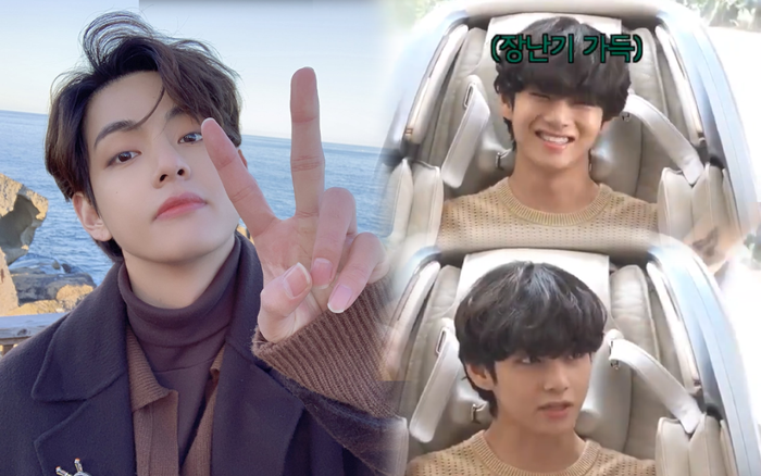 Khoảnh khắc V (BTS) cười tươi rói với nhân viên tại hậu trường: Kim Jung Hyun vào mà học tập! Ảnh 2