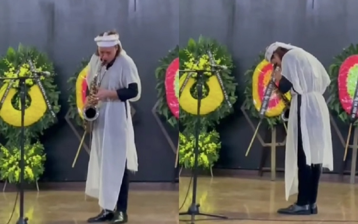 Nén nỗi đau, ông xã Việt Hương chơi bản nhạc cuối cùng tặng mẹ trong lễ tang khiến nhiều người xúc động Ảnh 2