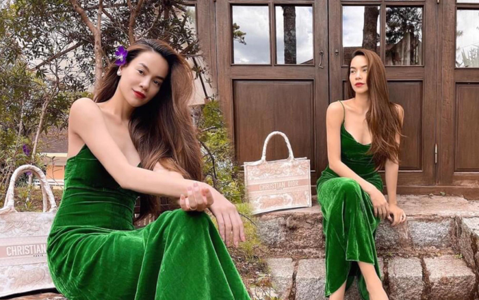 Mặc váy nhung mùa hè đẹp như Hồ Ngọc Hà Ảnh 2