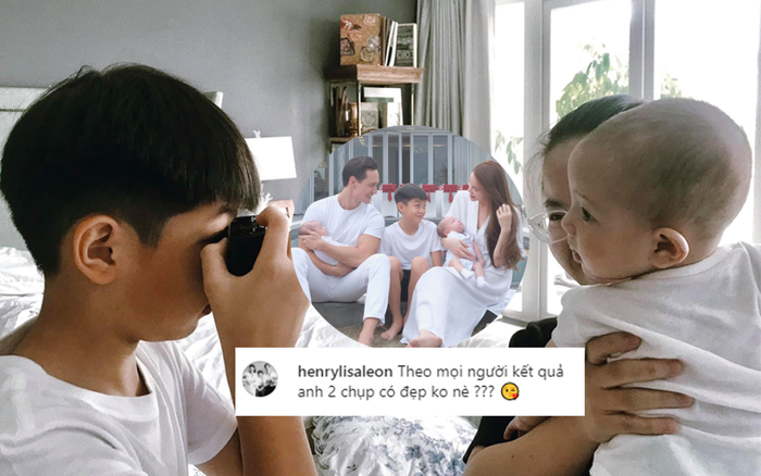 Subeo ra dáng anh cả thay mẹ Hà Hồ chăm sóc Leon, trổ tài làm phó nháy cho Lisa cực đáng yêu Ảnh 2