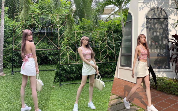 Thiều Bảo Trâm diện áo hoa hở lưng trắng ngần xinh ơi là xinh Ảnh 2