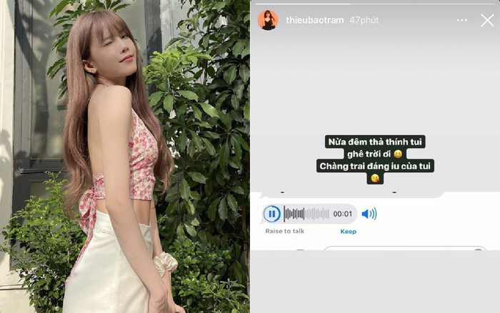 Thiều Bảo Trâm được 'thả thính' giữa đêm, danh tính 'trai lạ' khiến nhiều người bất ngờ Ảnh 2