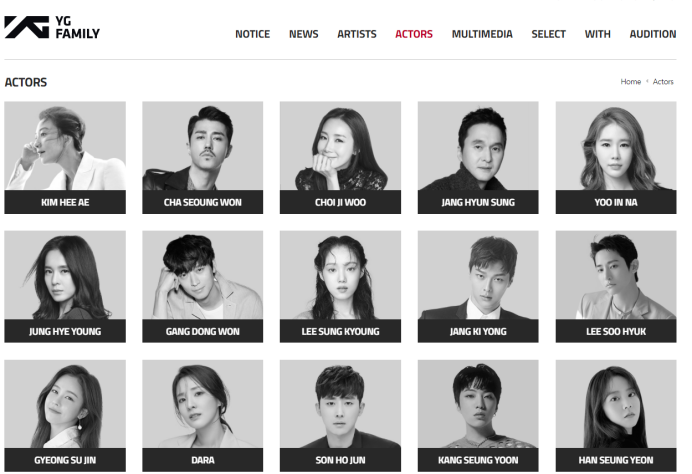 Cô bé sẽ hoạt động chung một mái nhà với nhiều tên tuổi nổi tiếng như Kim Hee Ae, Cha Seong Won, Choi Ji Woo, Yoo In Na, Lee Sung Kyoung, Dara,..