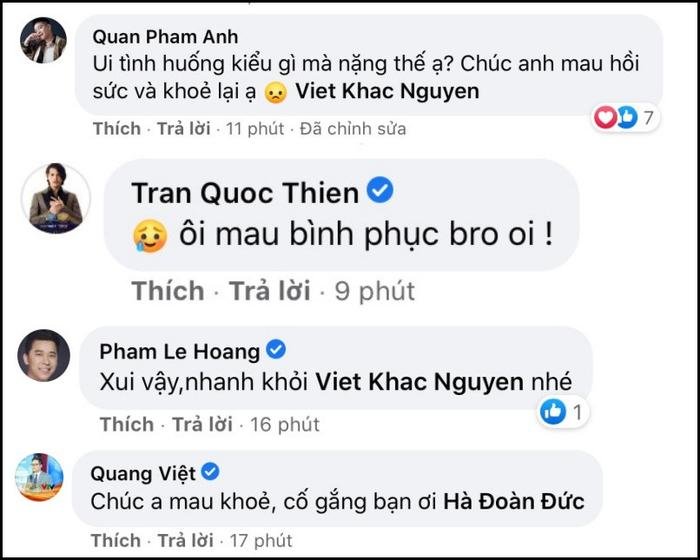 Khắc Việt gãy cổ tay phải huỷ hàng loạt show diễn, nhiều nghệ sĩ gửi lời động viên Ảnh 4