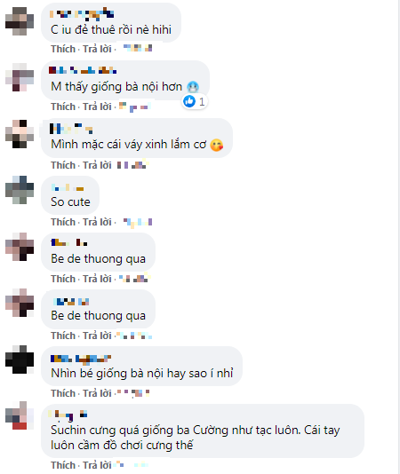 Đàm Thu Trang tiếp tục bị trêu 'đẻ thuê' khi con gái giống ba hơn giống mẹ.