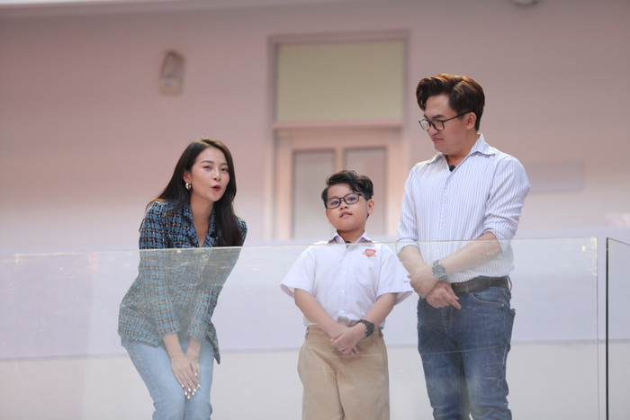 Cậu bé Minh Đăng khá đáng yêu dễ gây cảm tình cho người đối diện