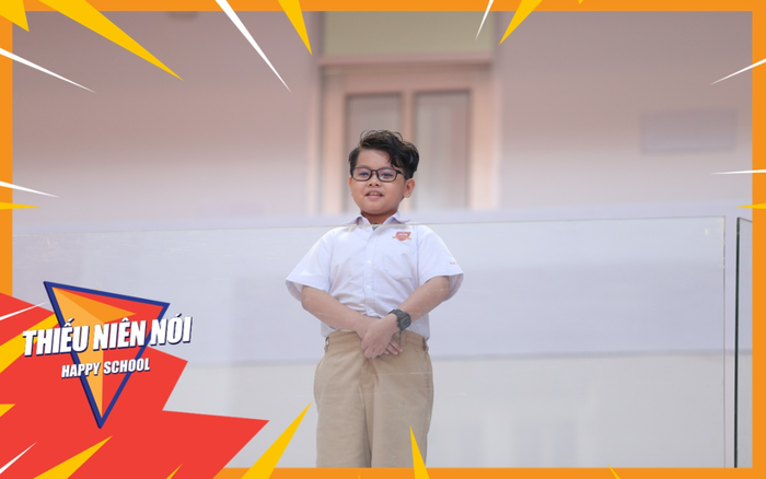 Cậu bé tiểu học đong đầy niềm tự hào về 'người ba siêu nhân' trên bục dũng khí của Thiếu Niên Nói 2021 Ảnh 2