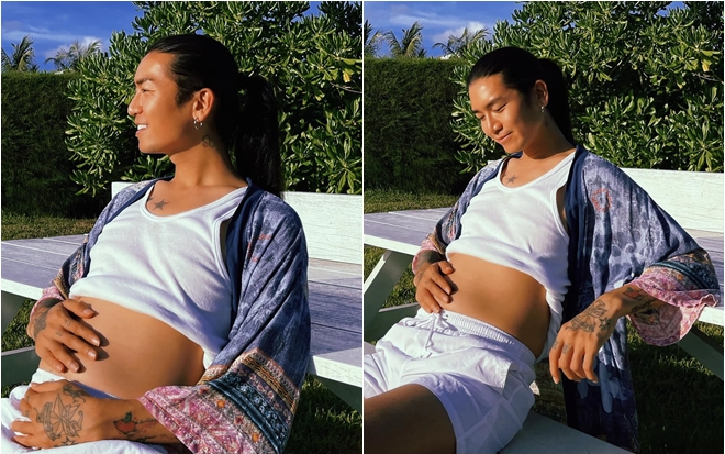 BB Trần bất ngờ khoe 'bụng bầu' to vượt mặt khiến fan bàng hoàng Ảnh 2