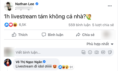 Ngân 98 nhập cuộc drama Ngọc Trinh - Nathan Lee, để lại dòng bình luận như 'châm dầu vào lửa' Ảnh 2