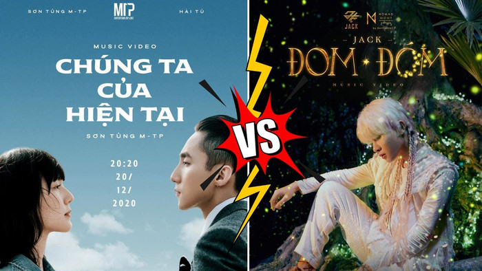 Đom đóm của Jack chính thức vượt mặt Chúng ta của hiện tại của Sơn Tùng khi gần như có cùng thời điểm ra mắt.