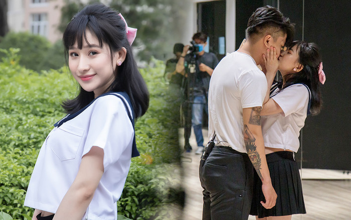 Ivy Lê bất ngờ trở lại con đường diễn xuất, 'khóa môi' bạn diễn cực ngọt với phân cảnh 'Em chưa 18' Ảnh 2