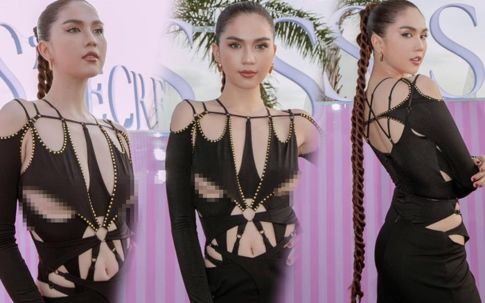 Ngọc Trinh diện váy cắt xẻ táo bạo, khoe đường cong 'đốt mắt' với vòng 1 tràn trề Ảnh 2