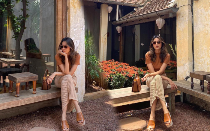 Tăng Thanh Hà dịu dàng với tông trang phục nâu trầm ấm khi ra phố ngày đầu tuần Ảnh 2