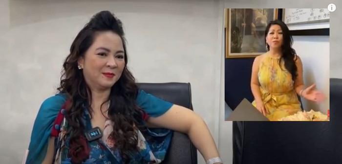 Bà Phương Hằng trong đoạn livestream hôm 26/4 có nhắc đến Hoa hậu Kim Trang chê bai nhan sắc của bà.