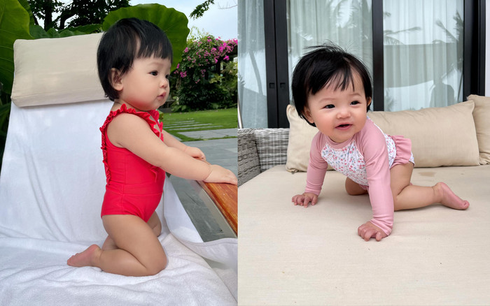 Con gái Cường Đô La diện bikini 'chất lừ', dân mạng ngây ngất trước vẻ đáng yêu khó cưỡng Ảnh 2