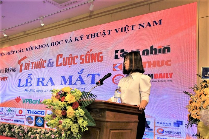 Bà Nguyễn Thị Mai Hương, Phó Tổng biên tập phụ trách Báo Tri thức và Cuộc sống