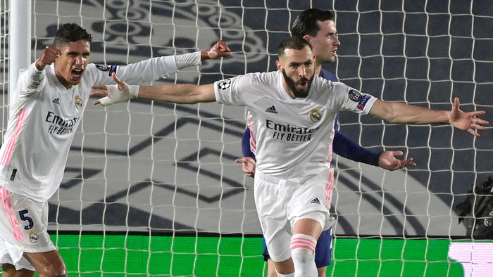 Khoảnh khắc lóe sáng của Benzema giúp Real Madrid có bàn gỡ hòa 1-1.