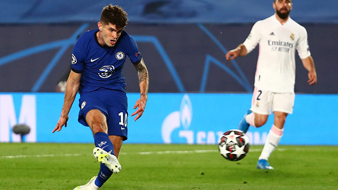 Pulisic mở tỷ số cho Chelsea.