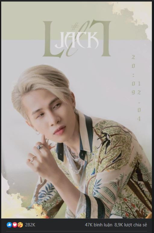 ình ảnh nhá hàng ca khúc LAYLALAY của Jack chỉ dừng lại ở hơn 282.000 lượt thích. 