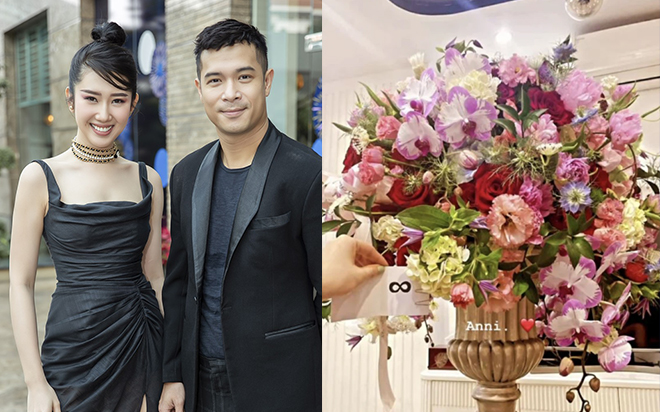 Thúy Ngân khoe được tặng hoa nhân dịp đặc biệt, dân tình gọi tên Trương Thế Vinh Ảnh 2