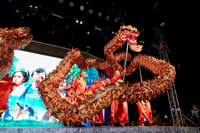 Màn múa Lân đầu sự kiện.