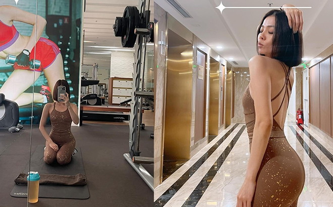 Lệ Quyên diện bodysuit 'không nội y' tới phòng tập 'thiêu đốt' mọi ánh nhìn Ảnh 2