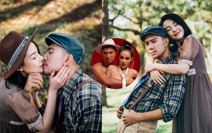 Hết khoe thân táo bạo, Ngân 98 kín như bưng tình tứ bên Lương Bằng Quang làm fan tò mò: Hay là ảnh cưới? Ảnh 2