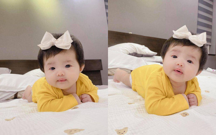 Bé Winnie siêu điệu đà, được bố mẹ yêu chiều hết mức.