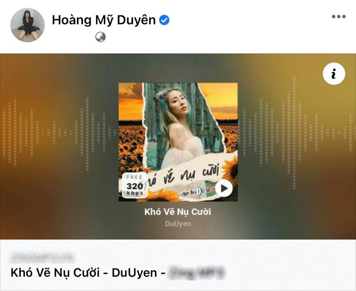 Bài hát Du Uyên chia sẻ không phải phiên bản song ca cùng Đạt G mà là bản solo của một mình cô nàng.