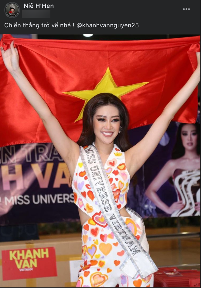 NSƯT Hồng Vân, Võ Hoàng Yến, Minh Tú, H'Hen Niê cổ vũ Khánh Vân thi Miss Universe 2020 Ảnh 11