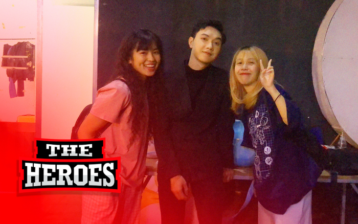 Hậu Hoàng, Khánh Vân 'đột kích' hậu trường The Heroes: Mặt mộc, style 'đồ ngủ' vẫn thần thái rạng ngời! Ảnh 2